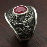 オリジナル手描きデザインのカレッジリング画像