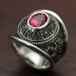 オリジナル手描きデザインのカレッジリング画像