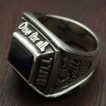 梵字　スクエア型チャンピオンリングの画像