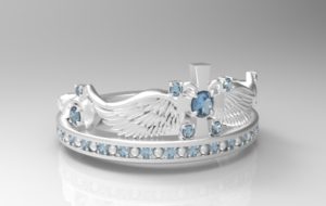 ティアラ・王冠リング シルバー・プラチナ