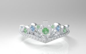 ティアラ・王冠リング シルバー・プラチナ