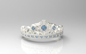 ティアラ・王冠リング シルバー・プラチナ