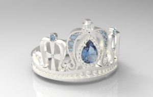 ティアラ・王冠リング シルバー・プラチナ