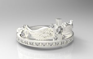 ティアラ・王冠リング シルバー・プラチナ