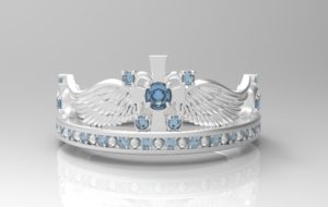 ティアラ・王冠リング シルバー・プラチナ