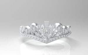 ティアラ・王冠リング シルバー・プラチナ