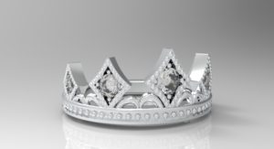 ティアラ・王冠リング シルバー・プラチナ