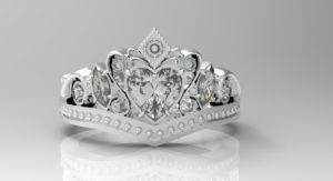 ティアラ・王冠リング シルバー・プラチナ