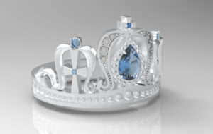 ティアラ・王冠リング シルバー・プラチナ