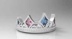 ティアラ・王冠リング シルバー・プラチナ