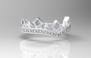 ティアラ・王冠リング シルバー・プラチナ