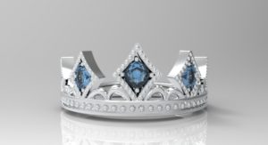 ティアラ・王冠リング シルバー・プラチナ