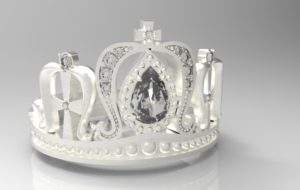 ティアラ・王冠リング シルバー・プラチナ