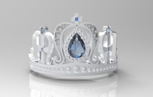 ティアラ・王冠リング シルバー・プラチナ