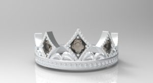 ティアラ・王冠リング シルバー・プラチナ