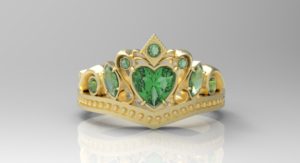 ティアラ・王冠リング ゴールド