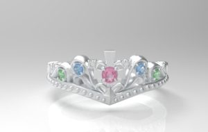 ティアラ・王冠リング シルバー・プラチナ