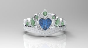 ティアラ・王冠リング シルバー・プラチナ