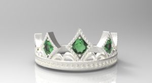 ティアラ・王冠リング シルバー