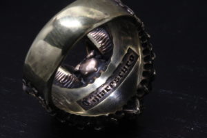 サタン山羊(ゴート・バフォメット)モチーフ真鍮リング