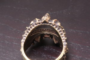 サタン山羊(ゴート・バフォメット)モチーフ真鍮リング