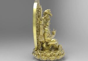 オリジナルデザインの仏像、馬頭観音坐像