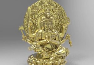 オリジナルデザインの仏像、馬頭観音坐像