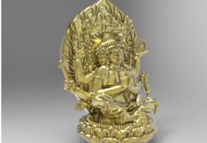 オリジナルデザインの仏像、馬頭観音坐像