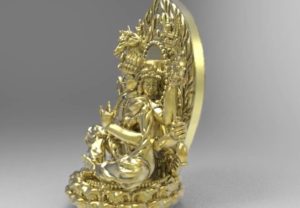 オリジナルデザインの仏像、馬頭観音坐像