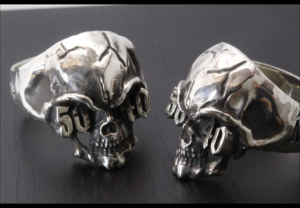 バイクチームからのオーダーメイドで制作したオリジナルスカルリング