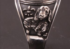 オーダーメイドで制作した愛犬REX君の追悼カレッジリング