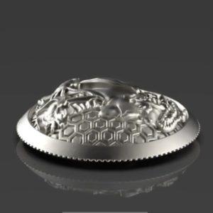 東洲斎写楽の浮世絵「三代目大谷鬼次の奴江戸兵衛」をデザインしたコンチョ