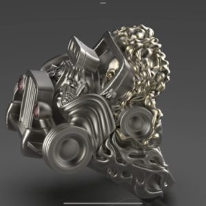 HOTROD(ホットロッド)カーをデフォルメし立体的に表現した天然石入りオリジナル