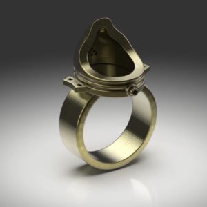 マルセルデュシャン 泉から着想を得た現代アートリング