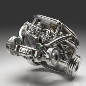 Hotrod カスタムカーデザインのリング