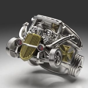 Hotrod カスタムカーデザインのリング