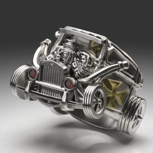 Hotrod カスタムカーデザインのリング
