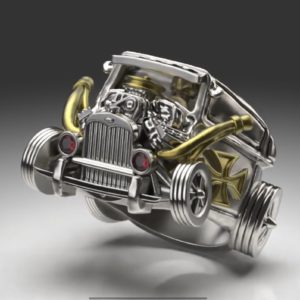 Hotrod カスタムカーデザインのリング