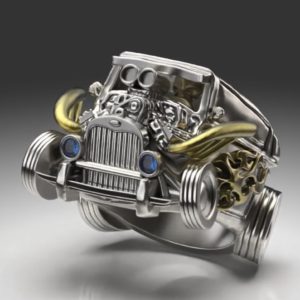 Hotrod カスタムカーデザインのリング